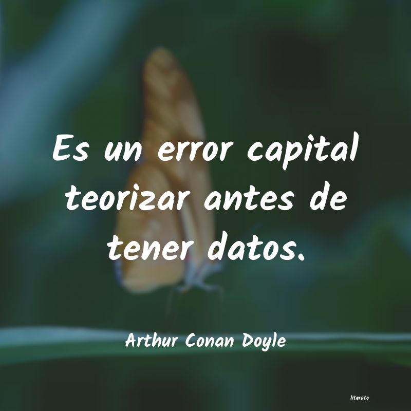 Frases de Arthur Conan Doyle