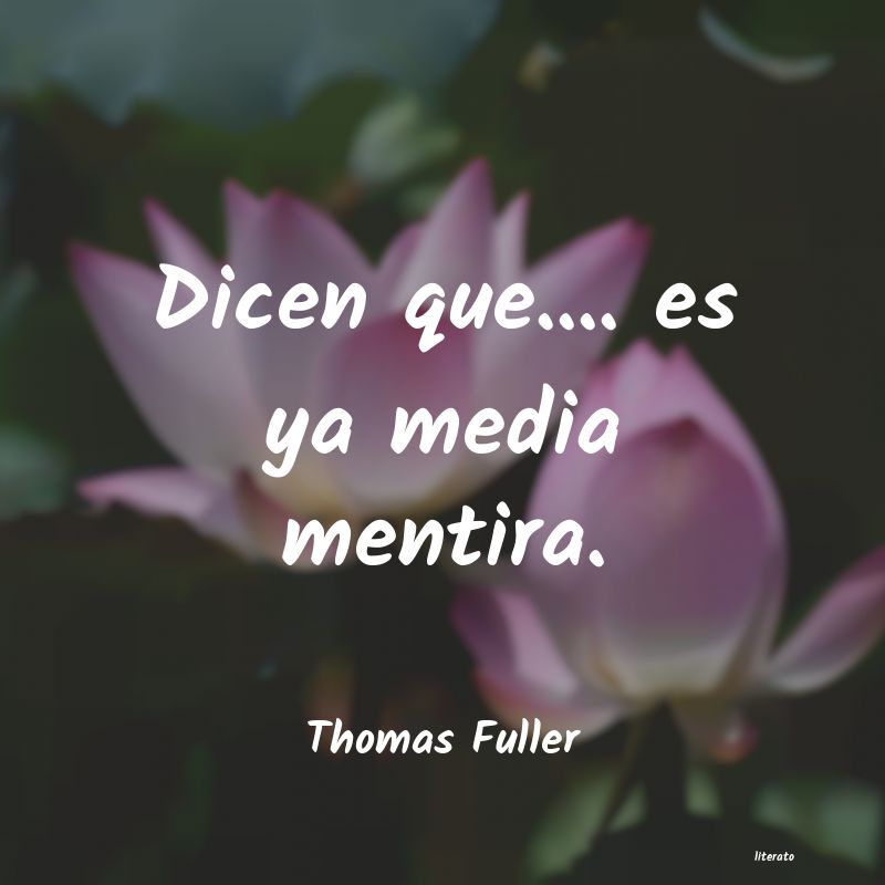 Frases de Thomas Fuller