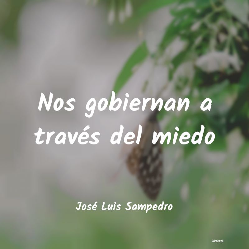 frases de José Luis Sampedro