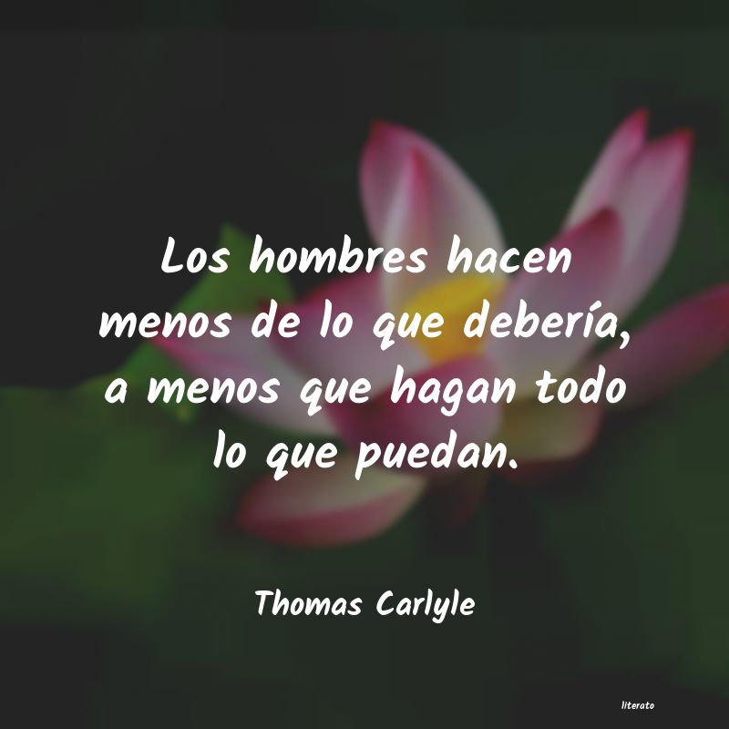 Frases de Thomas Carlyle