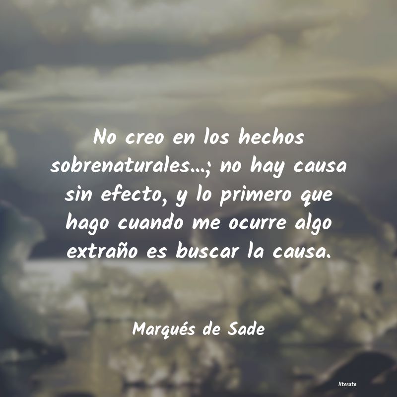 Frases de Marqués de Sade