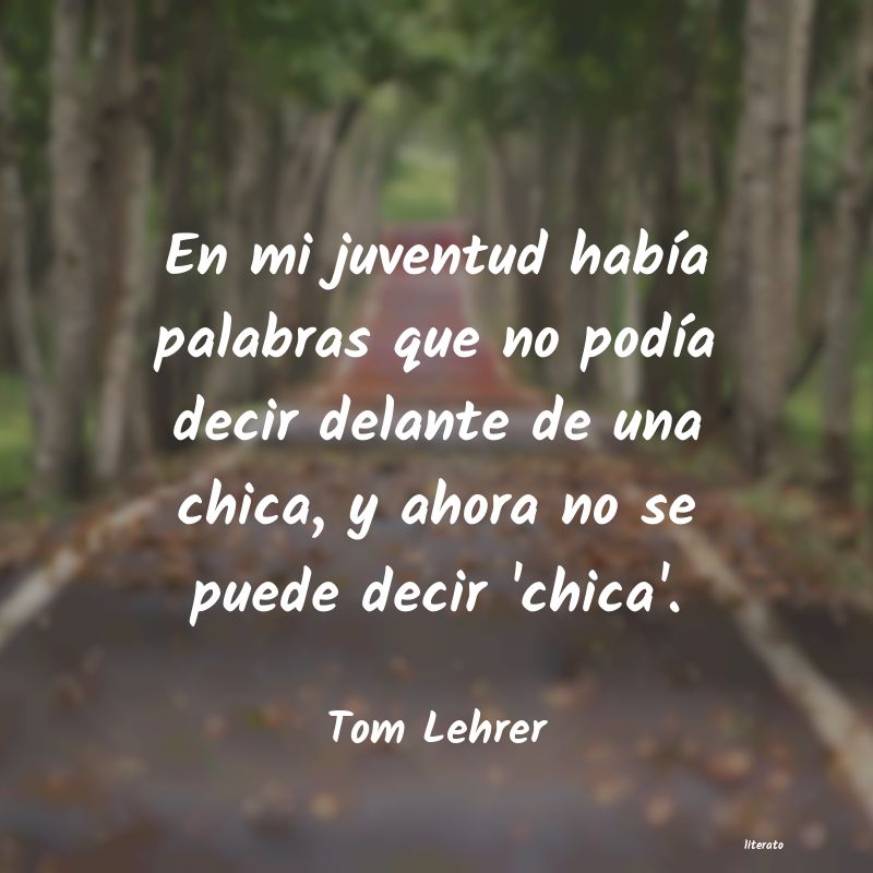 frases de Tom Lehrer