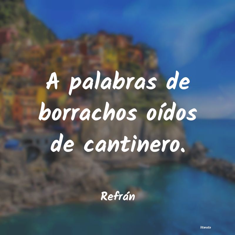 Frases de Refrán