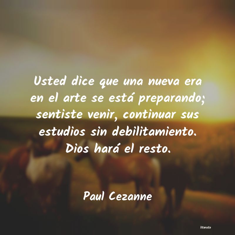 Frases de Paul Cezanne