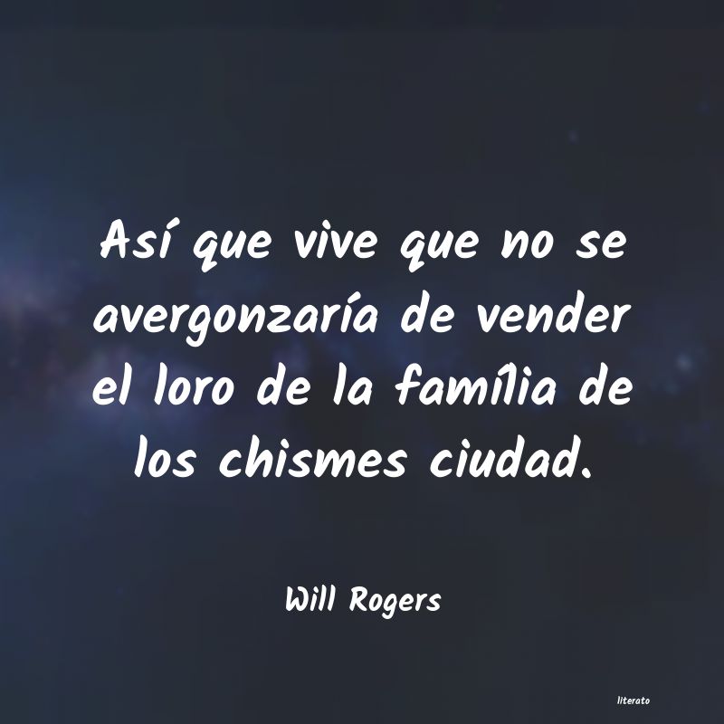 Frases de Will Rogers