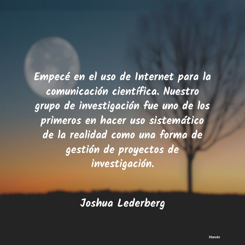 frases de Joshua Lederberg