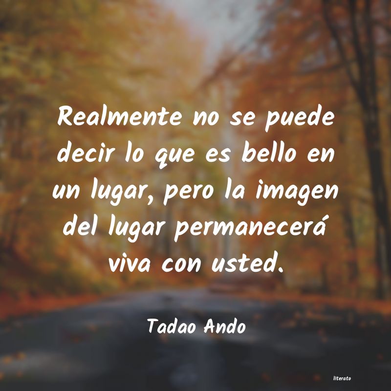 Frases de Tadao Ando