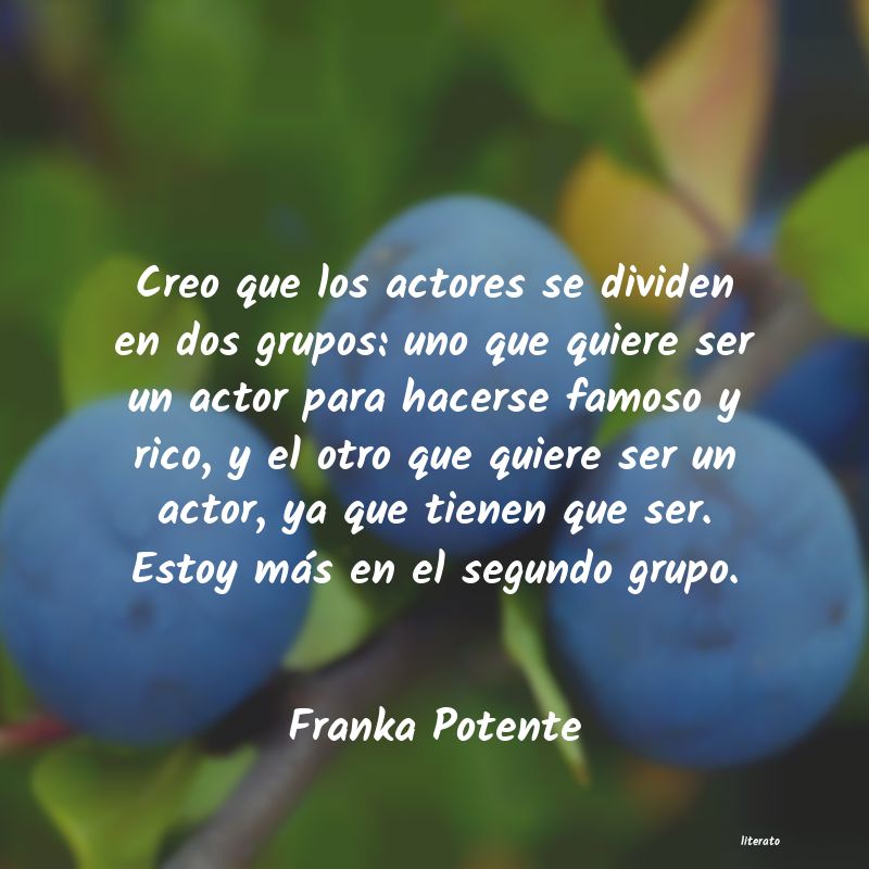frases de Franka Potente