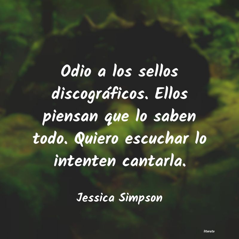 Frases de Jessica Simpson