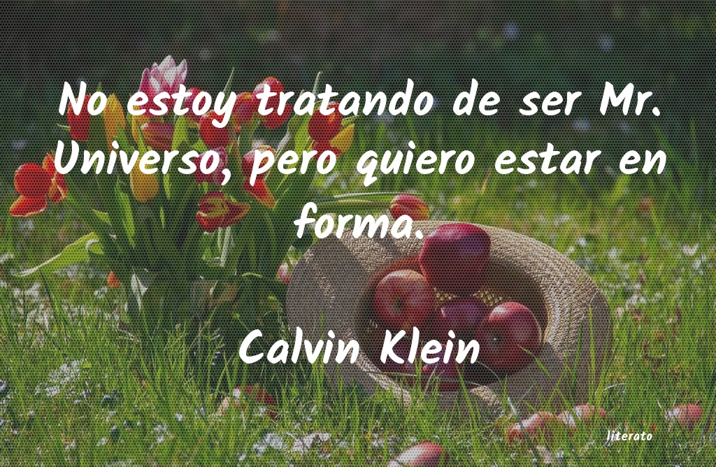frases de Calvin Klein