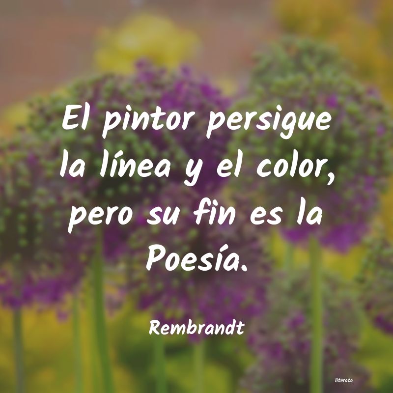 frases de Rembrandt