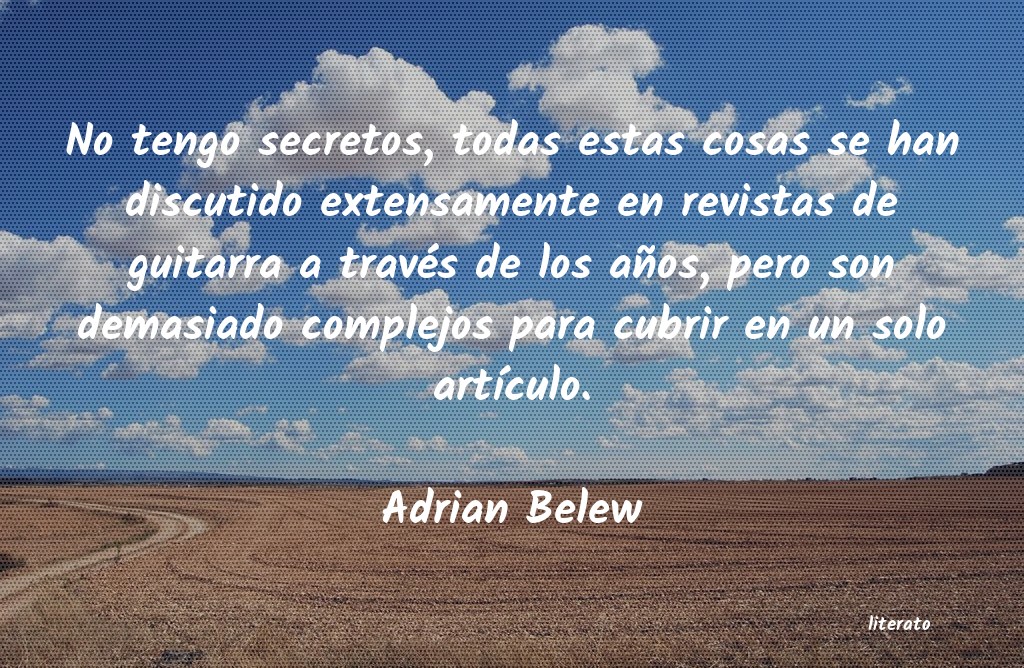 Frases de Adrian Belew