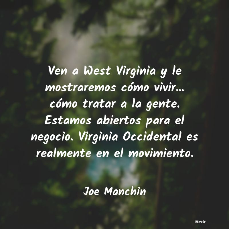 Frases de Joe Manchin