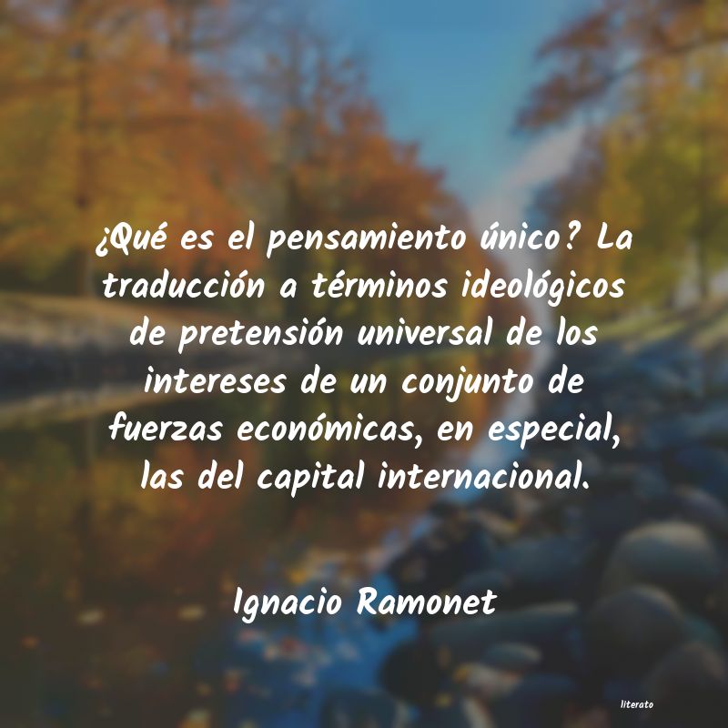 Frases de Ignacio Ramonet