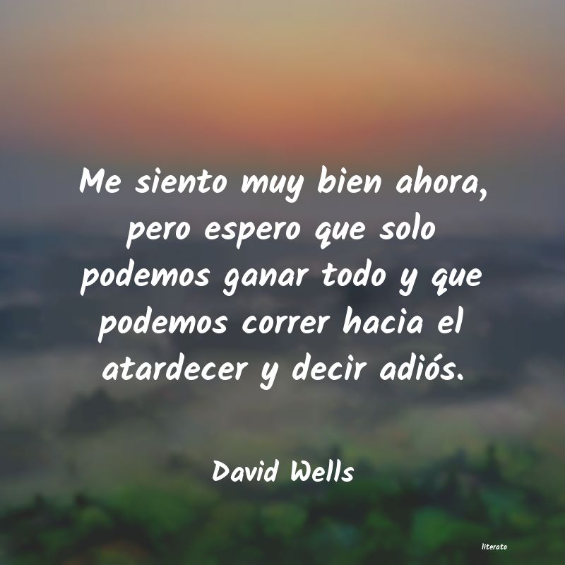 frases de David Wells