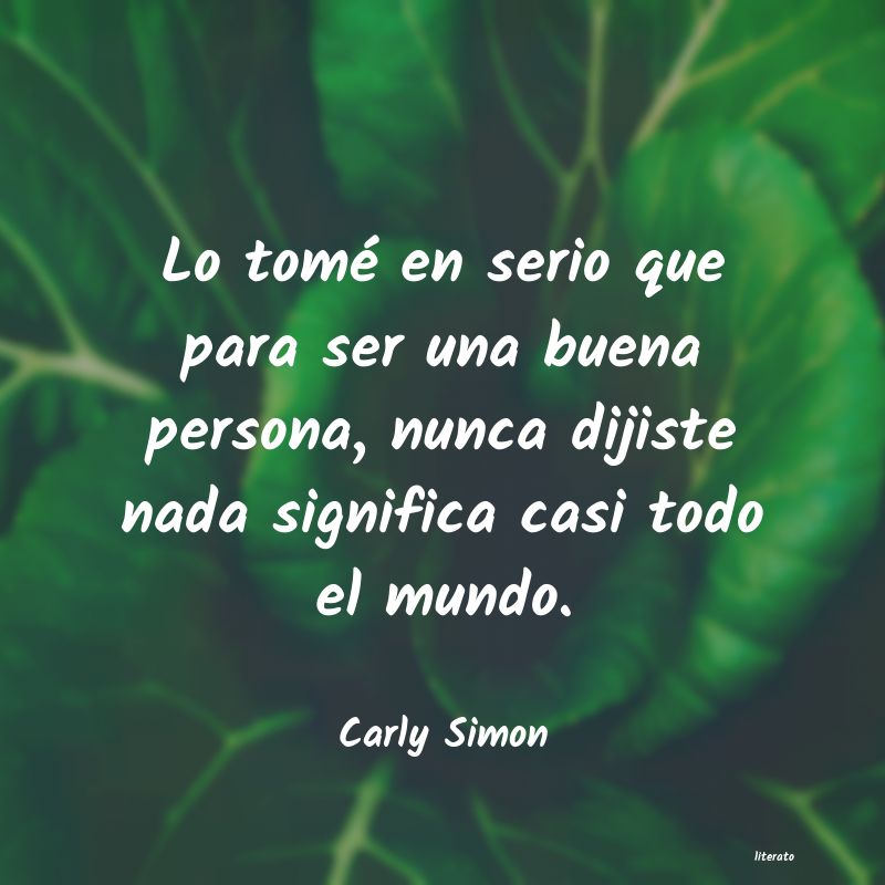 Frases de Carly Simon