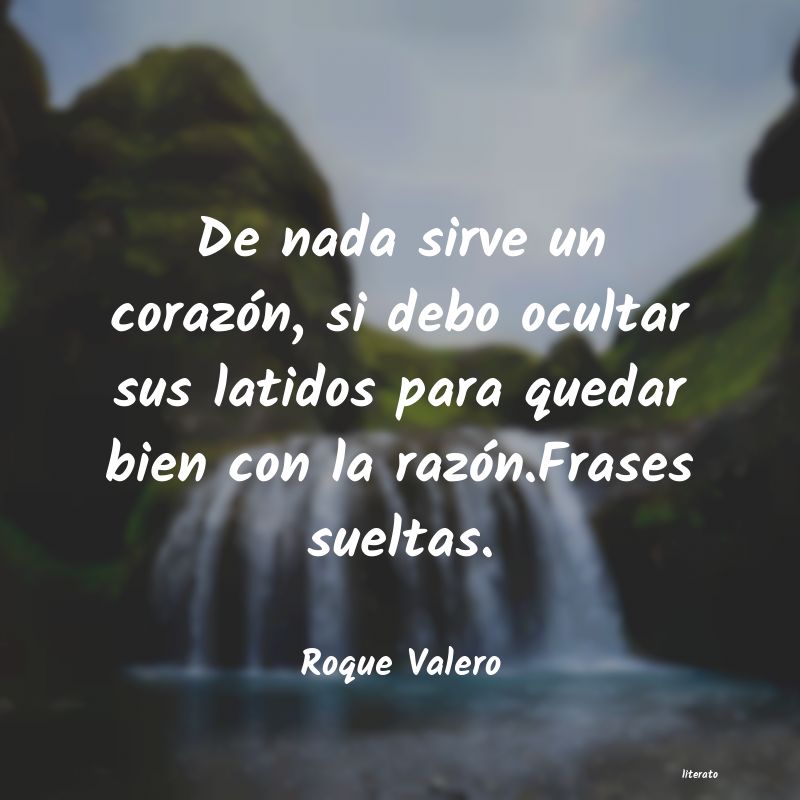 frases de Roque Valero