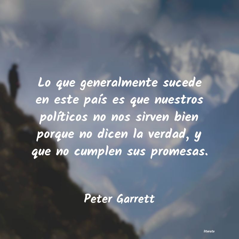 Frases de Peter Garrett