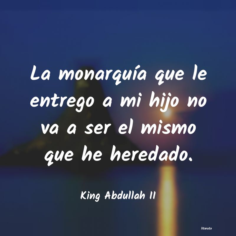 frases de King Abdullah II