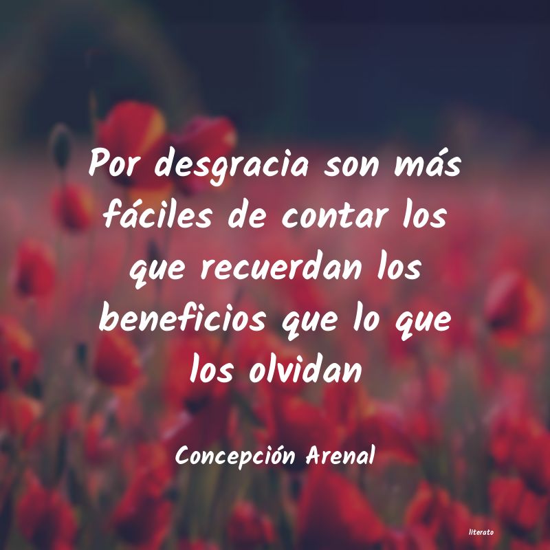 Frases de Concepción Arenal