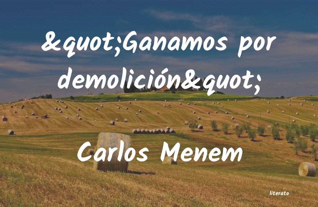 Frases de Carlos Menem