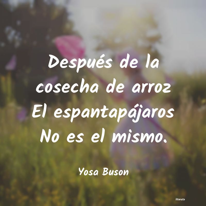 frases de Yosa Buson