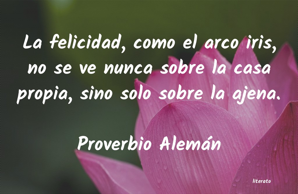 frases de Proverbio Alemán