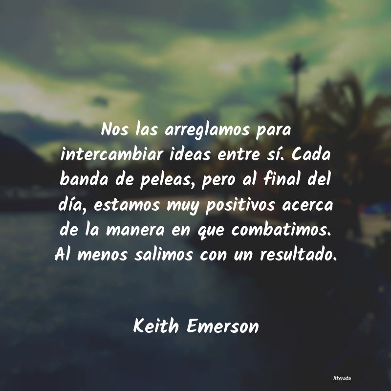frases de Keith Emerson