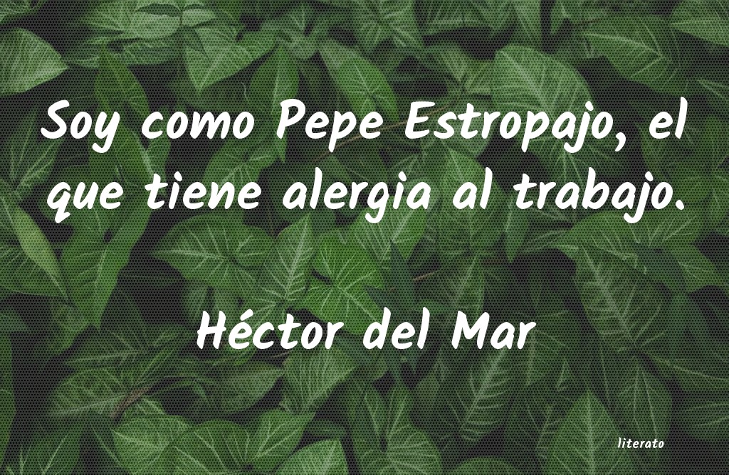 Frases de Héctor del Mar