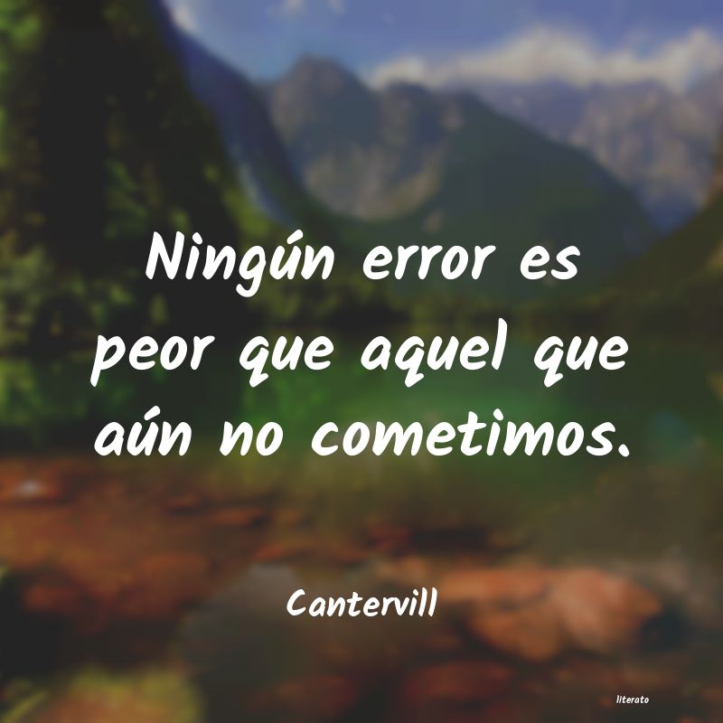 frases de Cantervill