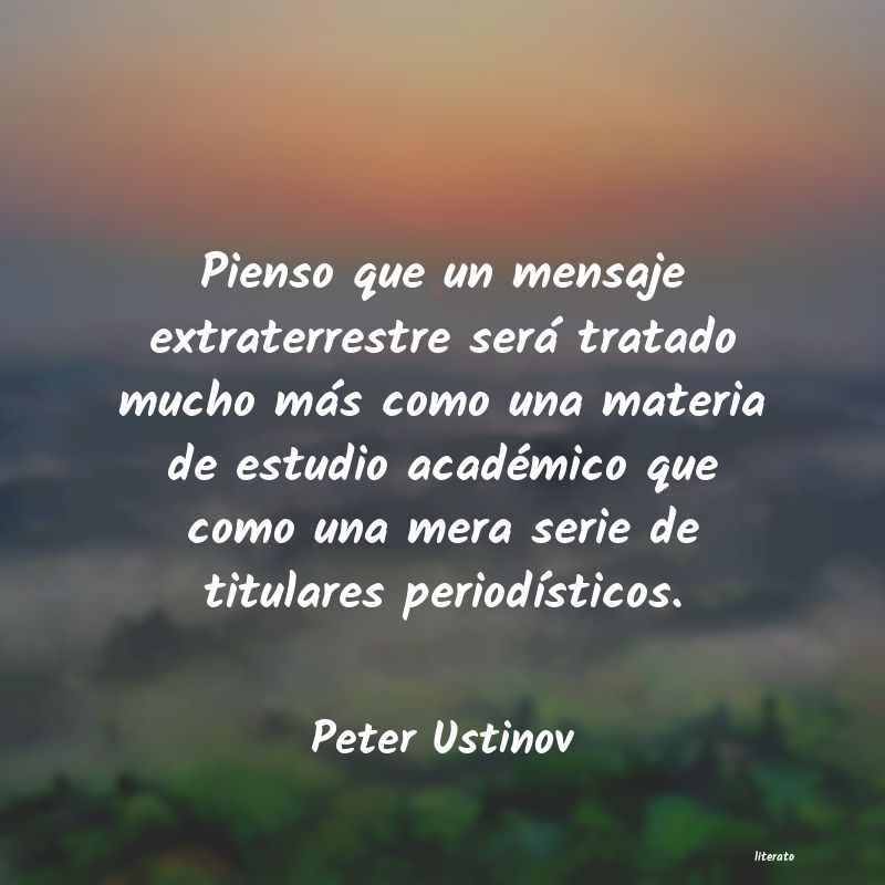 Frases de Peter Ustinov