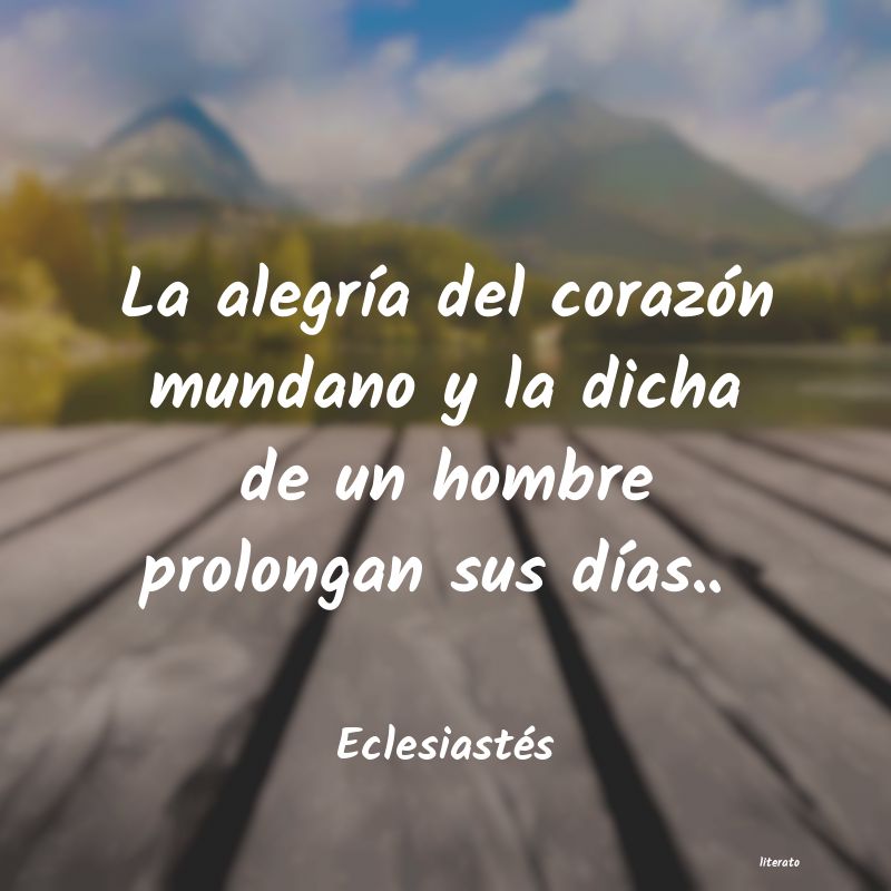 frases de Eclesiastés