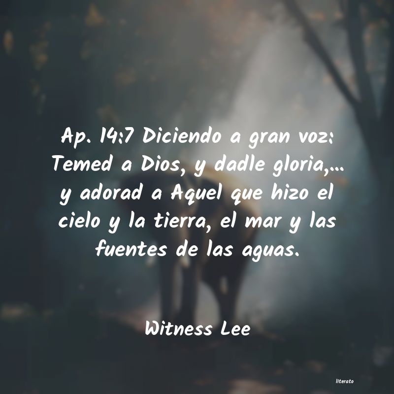 frases de Witness Lee