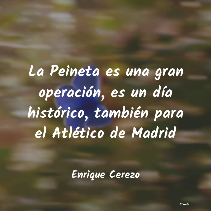 frases de Enrique Cerezo