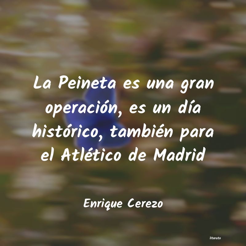 Frases de Enrique Cerezo