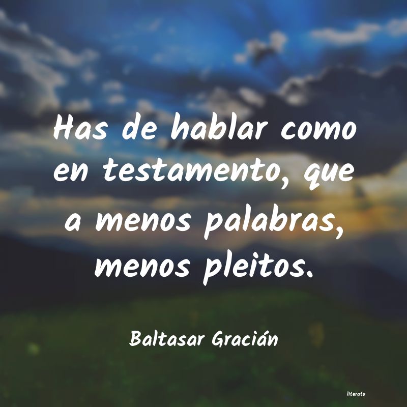 frases de Baltasar Gracián