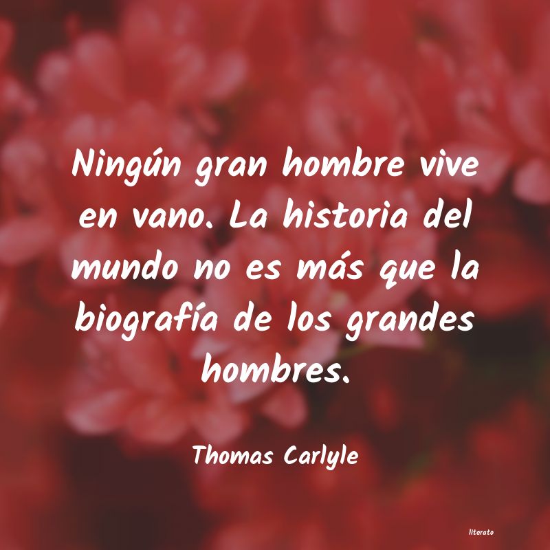 Frases de Thomas Carlyle