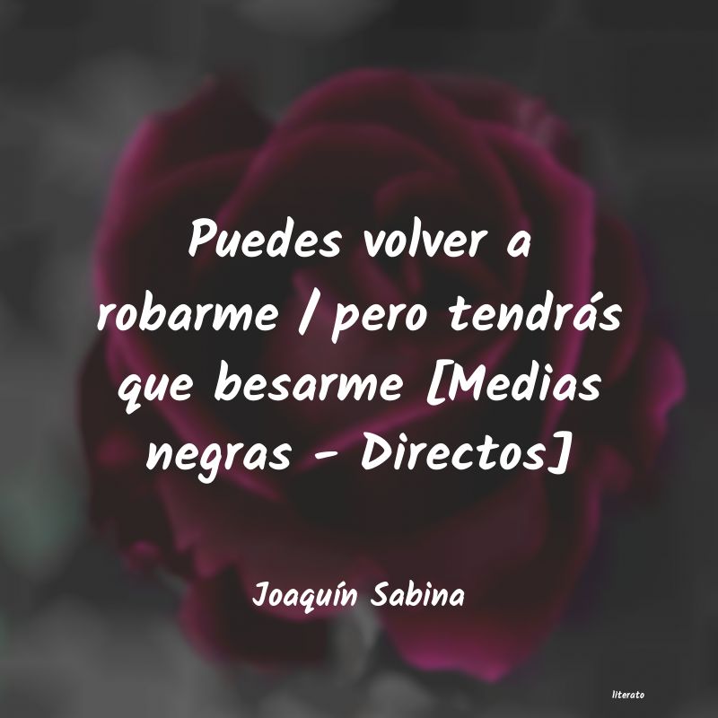 frases de JoaquÃn Sabina