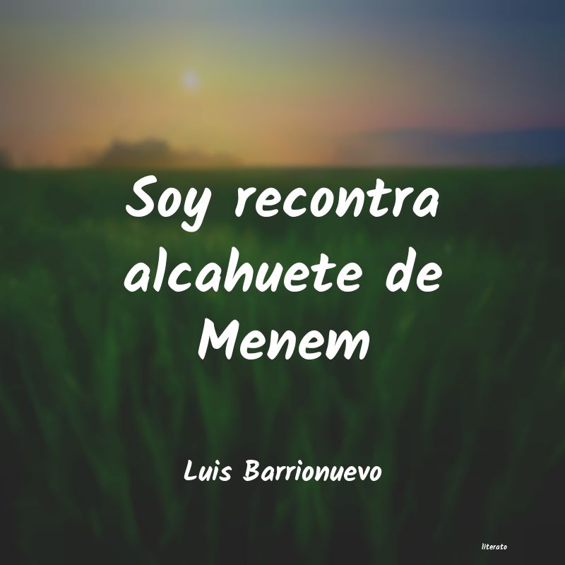 frases de Luis Barrionuevo