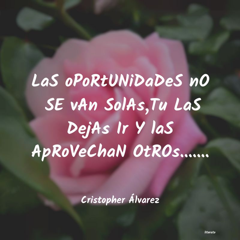 Frases de Cristopher Álvarez