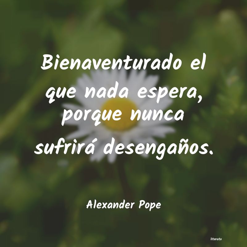 Frases de Alexander Pope