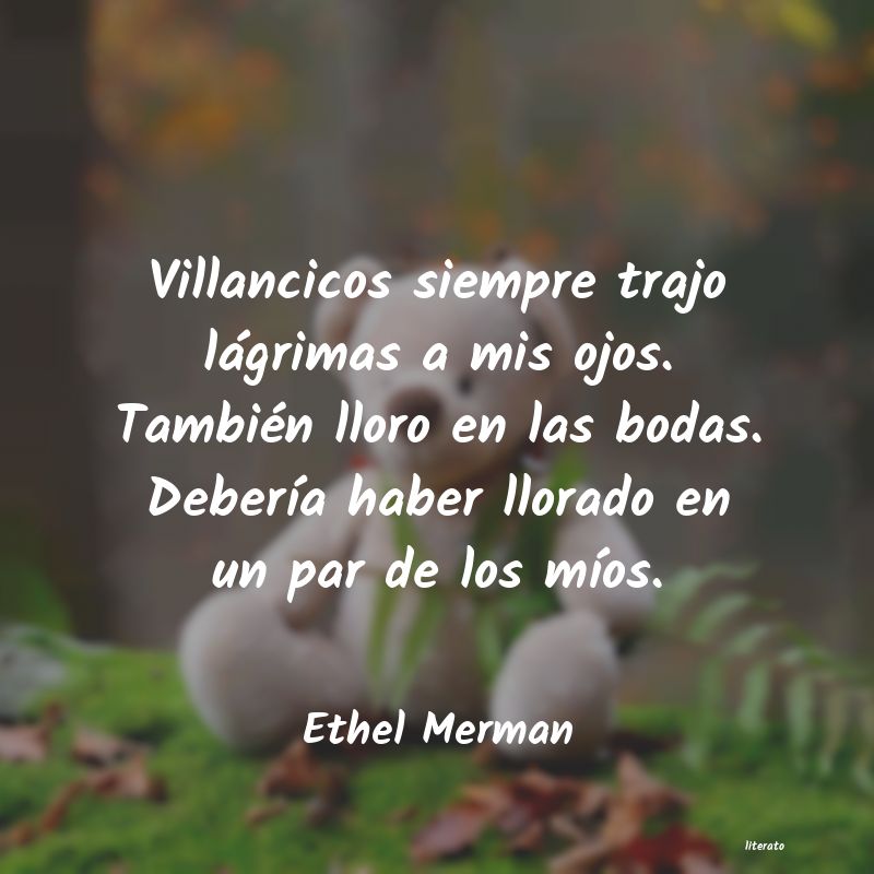 frases de Ethel Merman