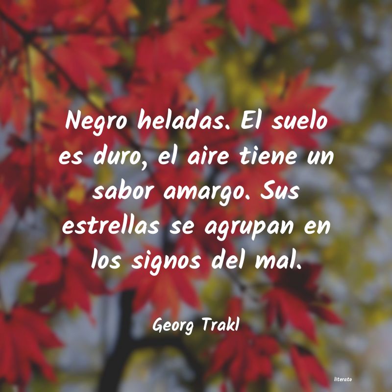 Frases de Georg Trakl