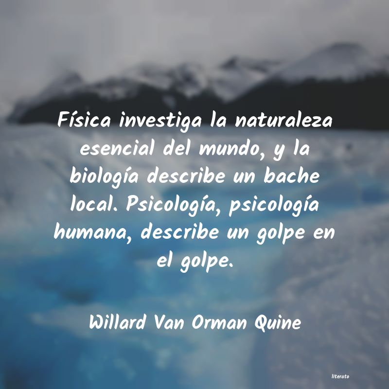 frases de Willard Van Orman Quine