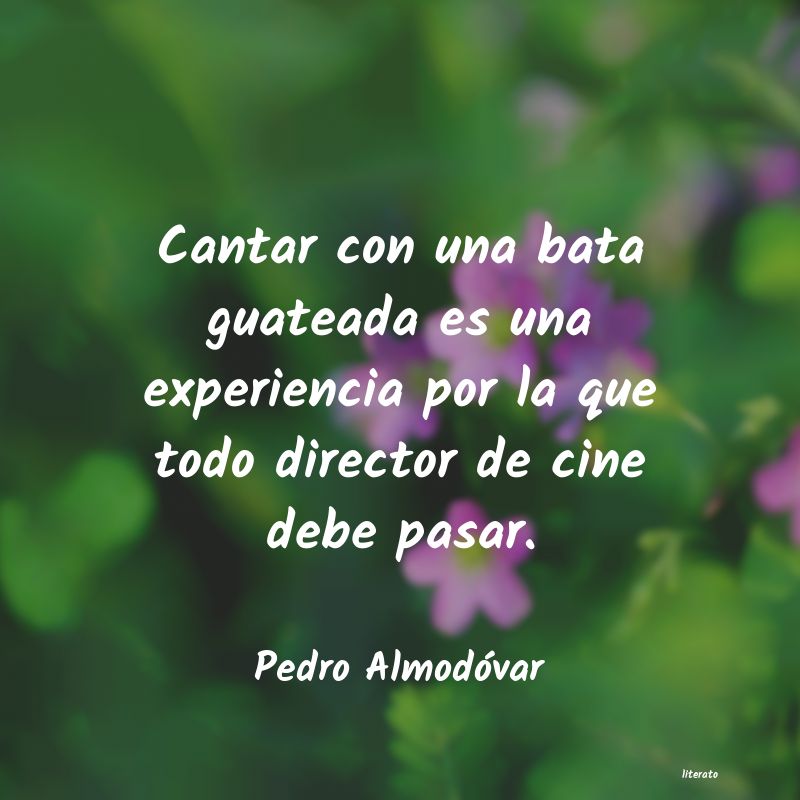 Frases de Pedro Almodóvar