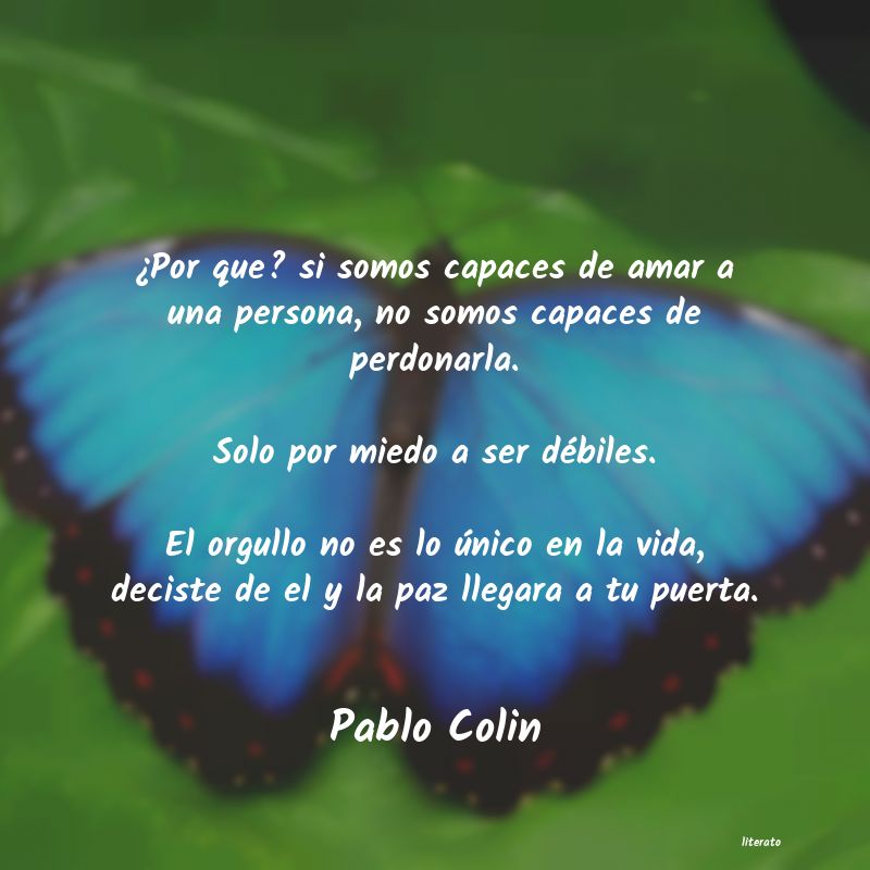 Frases de Pablo Colin