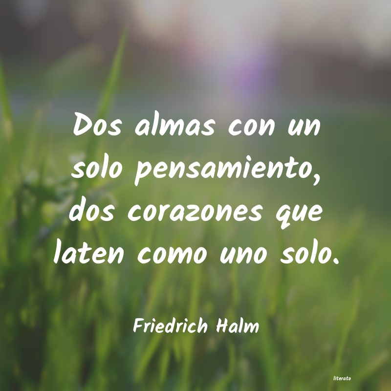 Frases de Friedrich Halm