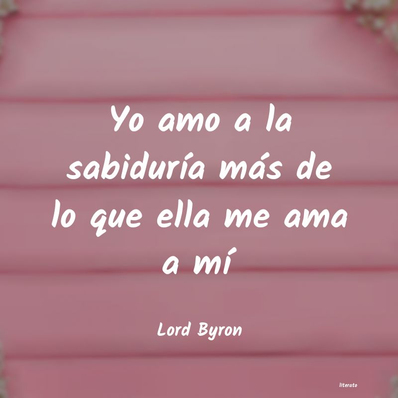frases de Lord Byron