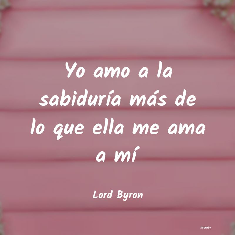 Frases de Lord Byron