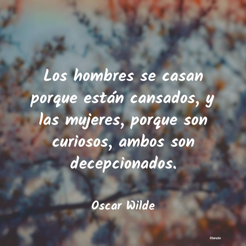 Frases de Oscar Wilde